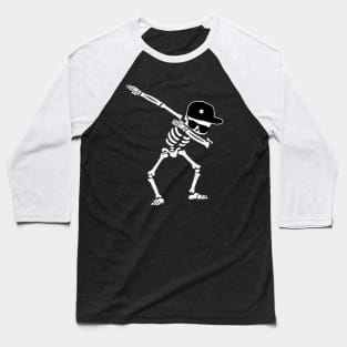 Halloween Skeleton Shirt Dab Hip Hop Skull Shirts Baseball T-Shirt